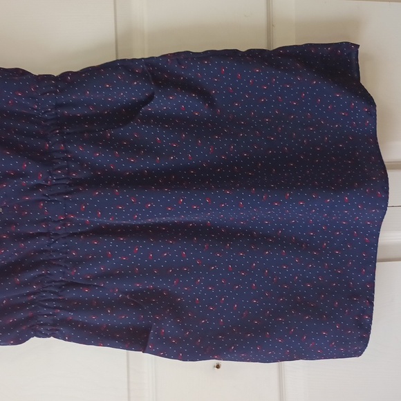 Jessica Simpson mini skirt romper - lightweight navy blue w red heels - Med - Picture 5 of 10